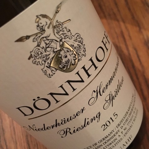 RIESLING SPÄTLESE NIEDERHAUSER HERMANNSHOHLE 2015 DÖNNHOFF – NAHE